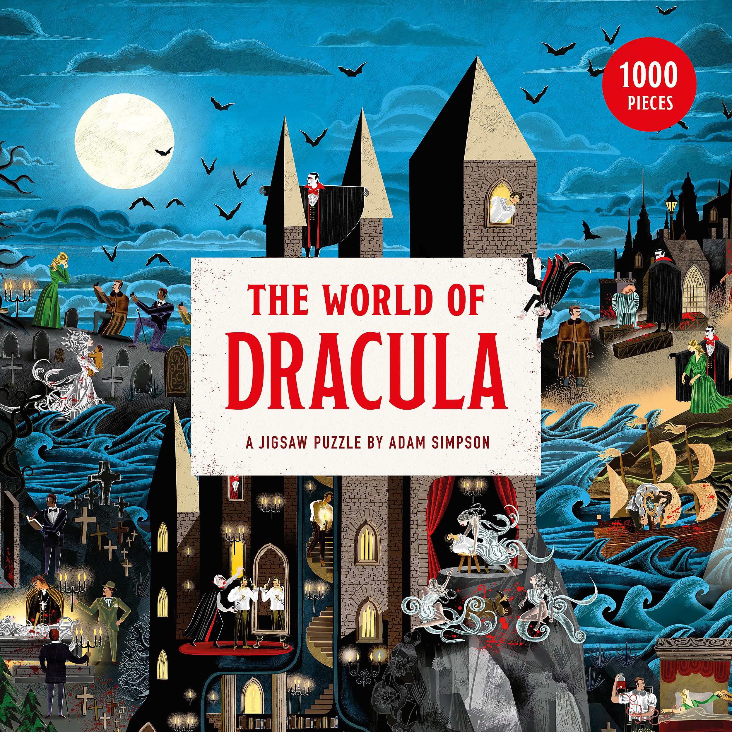 The World of Dracula: A Jigsaw Puzzle by Adam Simpson | Amazon.com.br